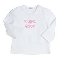 T-shirt manches longues Aerobic More love Rose clair