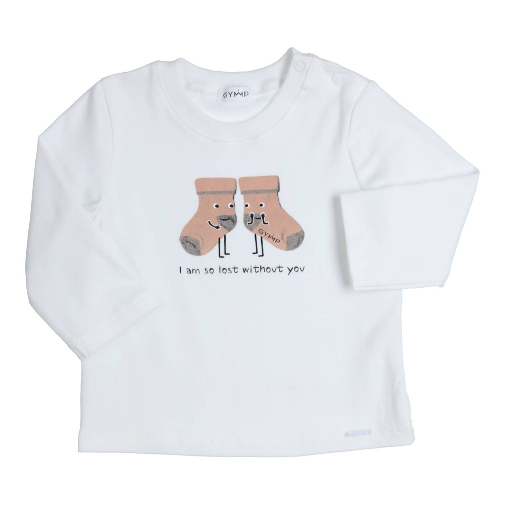 T-shirt Aerodoux I am so lost without you Beige