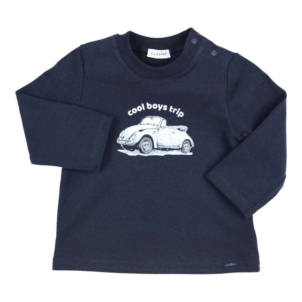 T-shirt Manches Longues Aerodoux Cool Boys Trip Bleu marine