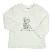 T-shirt lange mouw Aerodoux I'm Tough But Cuddly Grijs