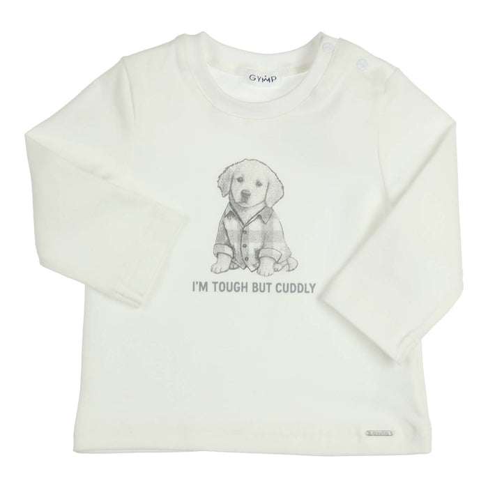 T-shirt lange mouw Aerodoux I'm Tough But Cuddly Grijs