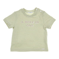T-shirt Devon Groen/Wit