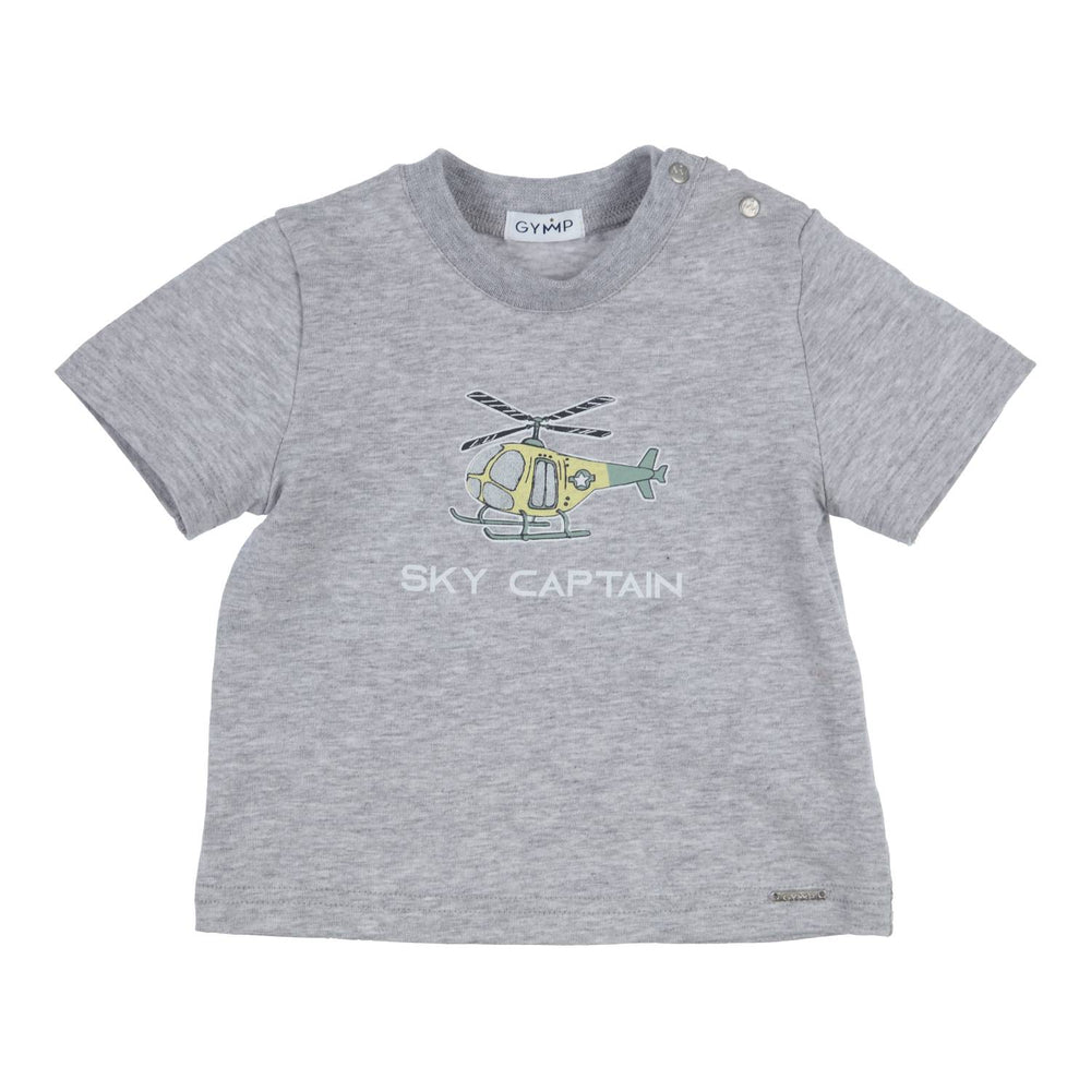 T-shirt Aerochine Sky Captain Grijs