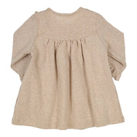 Kleid Lucia Beige Mit Rüschen
