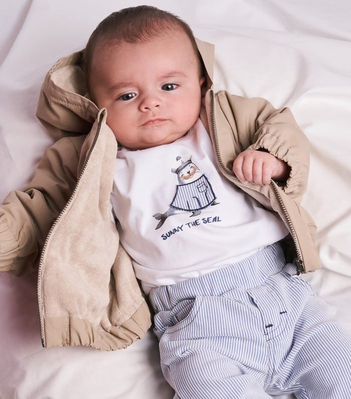 Broek Gidi Blauw - Beige