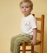 T-Shirt Aerobic Brusttasche Welle