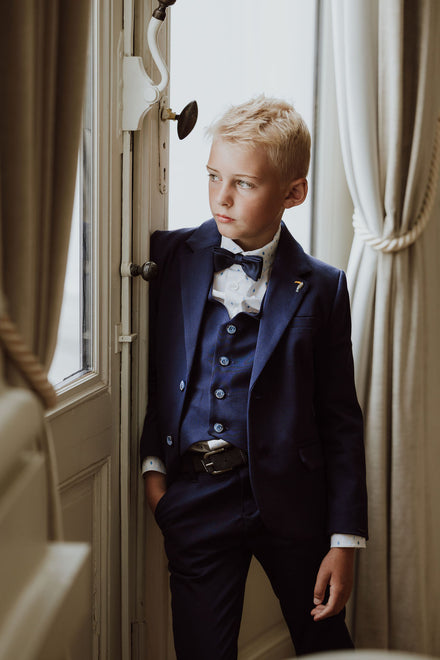 Klassiek navy kostuum voor jongens