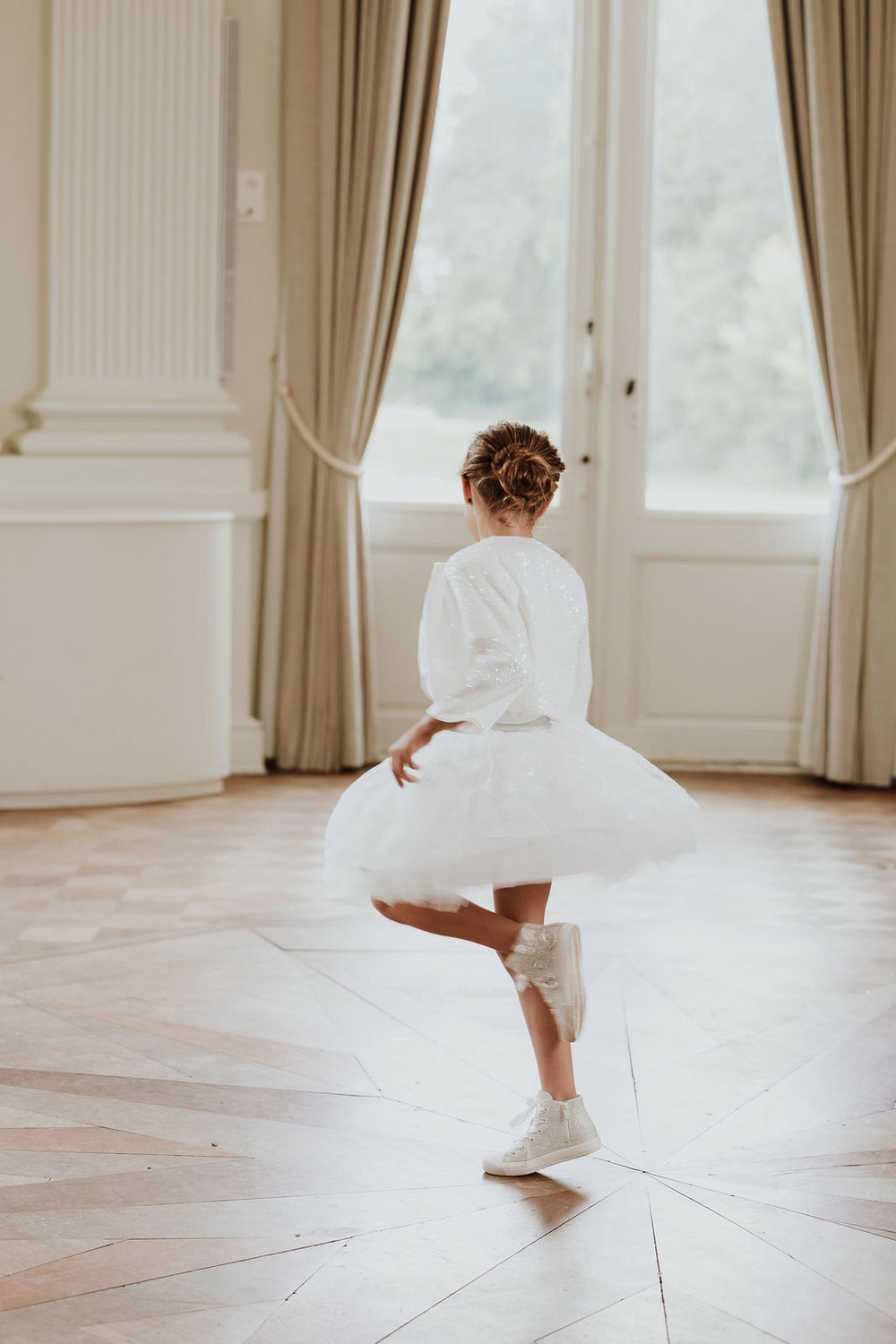 Tule rok & pailletten jasje