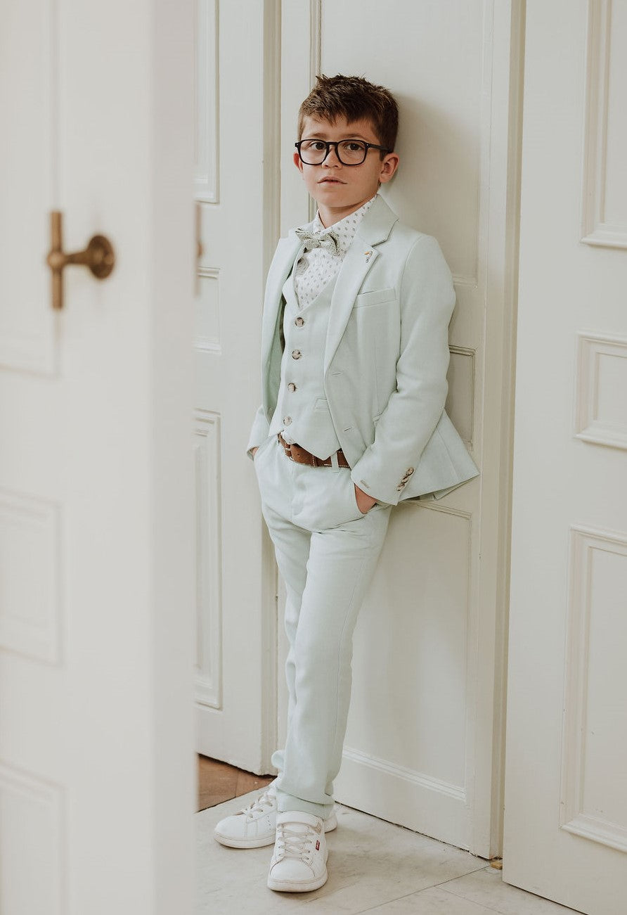Mintgroen kostuum voor jongens